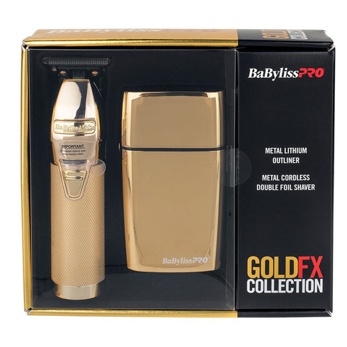 BaBylissPRO Gold FX Lithium Duo Trimmer & Shaver Set